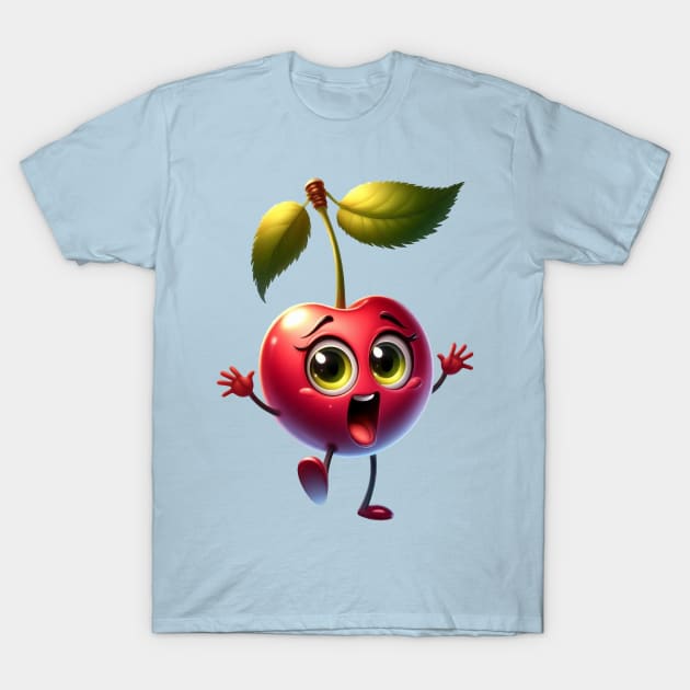 Cute Cherry T-Shirt by Dmytro